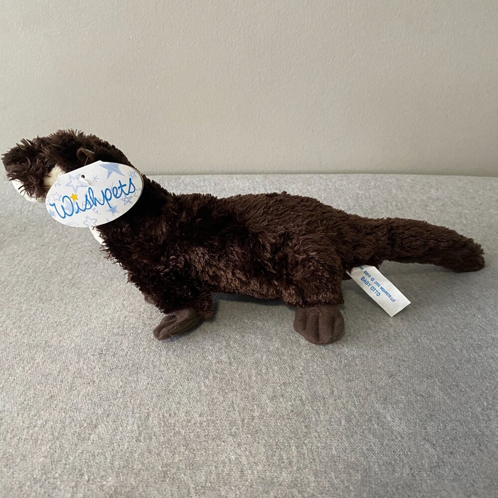 NWT Wishpets Brown Otter Baby Otto Plush 15" 2002